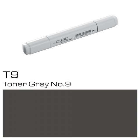 Marcador Copic Pluma, tóner gris, T-9
