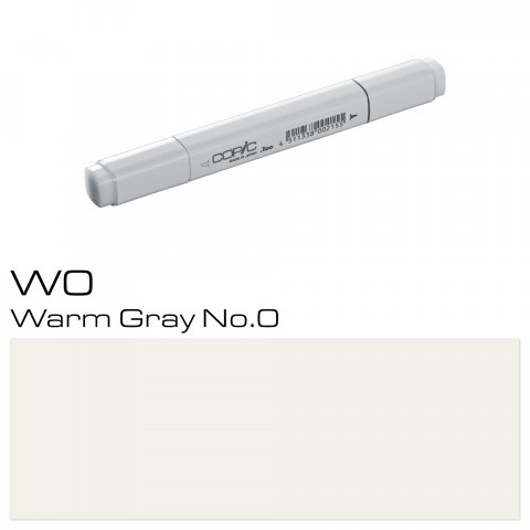 Copic Marker pen, warm grey, W-0