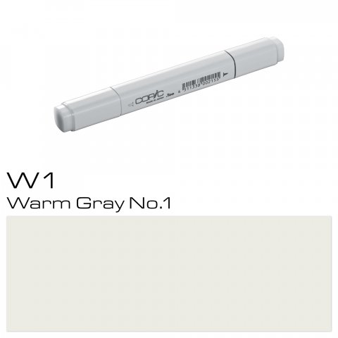 Copic Marker pen, warm grey, W-1