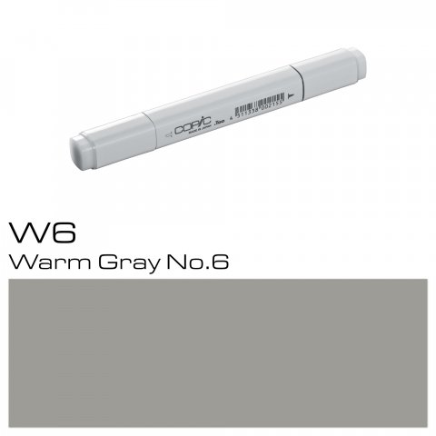 Copic Marker pen, warm grey, W-6