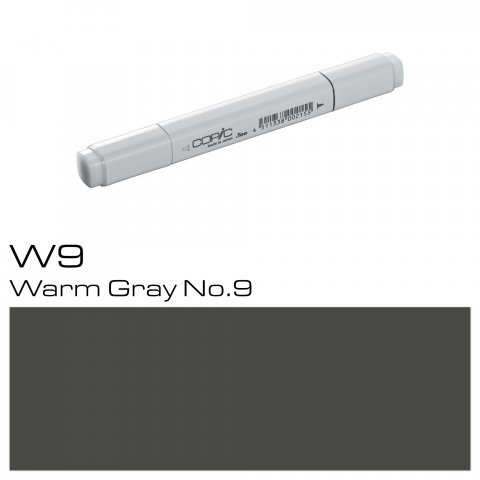 Copic Marker pen, warm grey, W-9