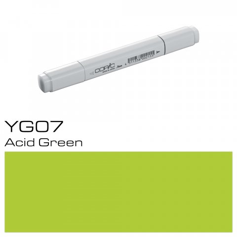 Marcador Copic Bolígrafo, verde ácido, YG-07