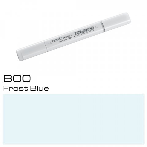 Copic Sketch pen, frost blue, B-00