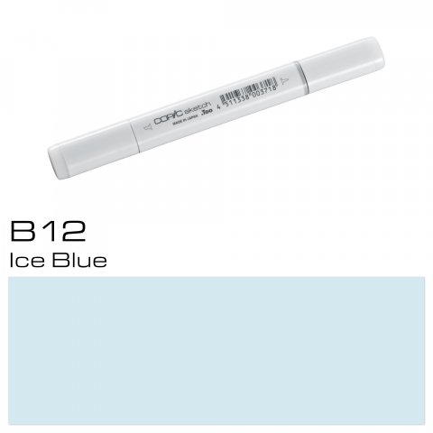 Boceto Copic Bolígrafo, azul hielo, B-12