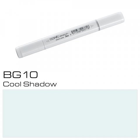 Copic Sketch pen, cool shadow, BG-10