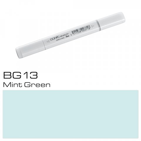 Copic Sketch pen, mint green, BG-13
