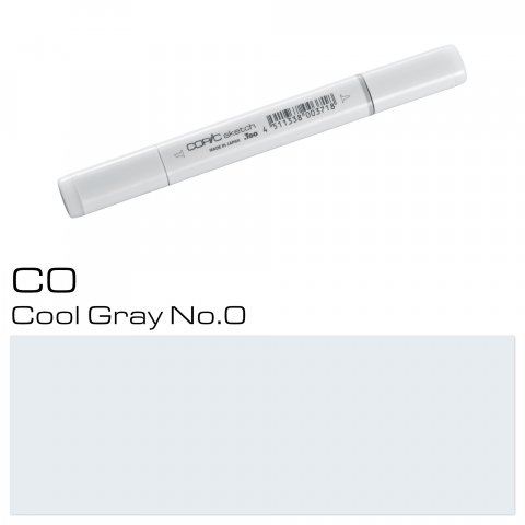 Copic Sketch pen, cool grey, C-0