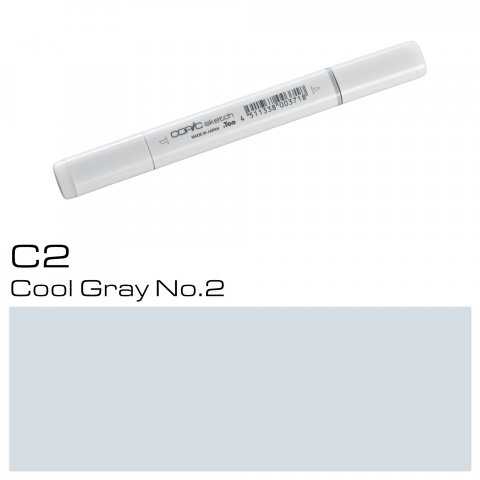 Copic Sketch pen, cool grey, C-2