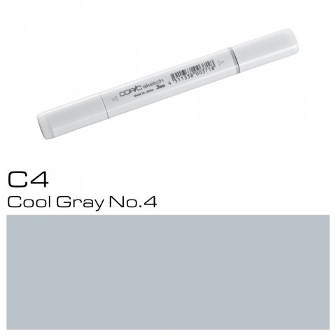 Copic Sketch pen, cool grey, C-4
