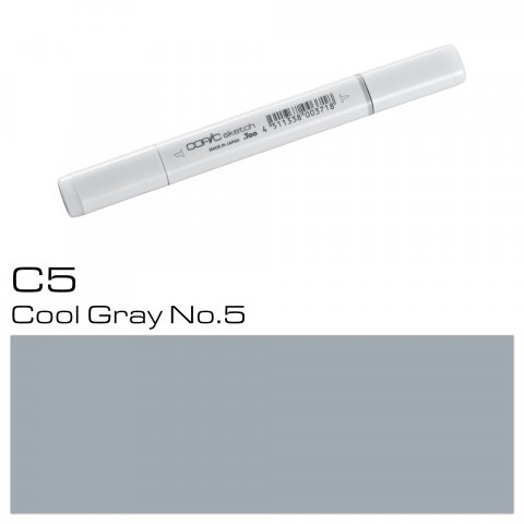 Copic Sketch pen, cool grey, C-5