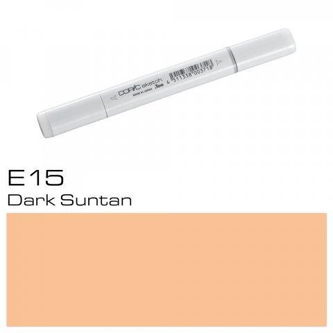 Copic Sketch pen, dark suntan, E-15