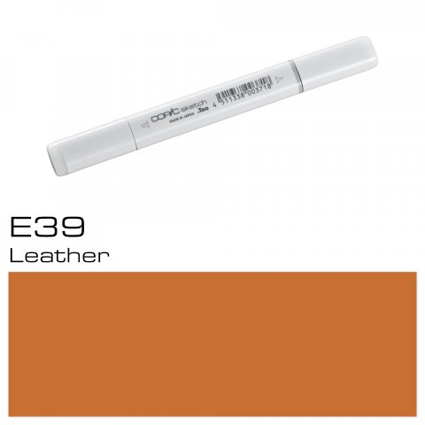 Copic Sketch pen, leather, E-39