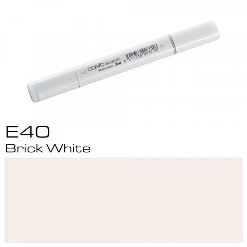 Copic Sketch pen, brick white, E-40