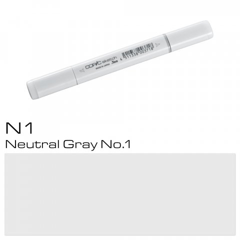 Copic Sketch pen, neutral grey, N-1