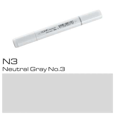 Copic Sketch pen, neutral grey, N-3