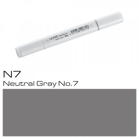 Copic Sketch pen, neutral grey, N-7