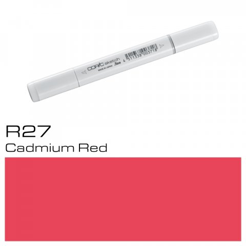 Copic Sketch pen, cadmium red, R-27