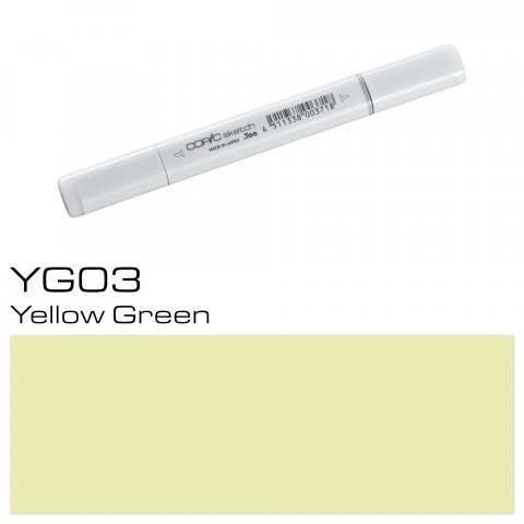 Copic Sketch pen, yellow green, YG-03
