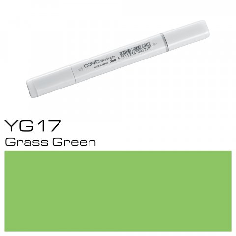 Copic Sketch pen, grass green, YG-17
