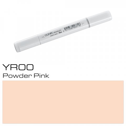 Copic Sketch pen, powder pink, YR-00