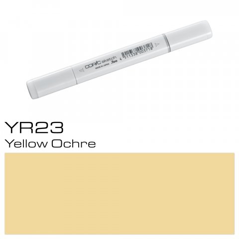 Copic Sketch pen, yellow ochre, YR-23