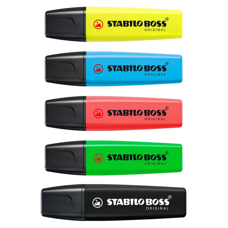 Stabilo Marker Pencils - Box Of 12 Blue, Writes On Paper & Plastic