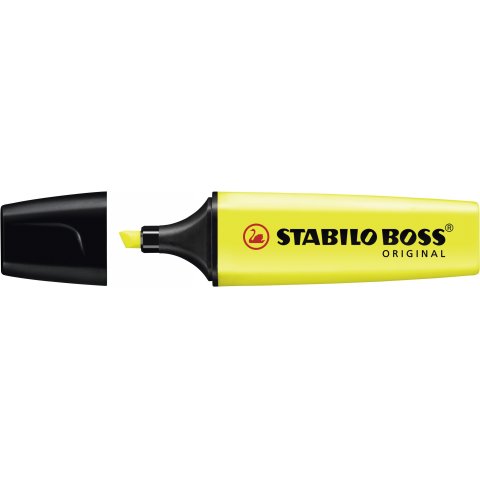 Marcador Stabilo Boss Original Bolígrafo, amarillo