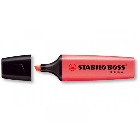 Stabilo Boss Original Textmarker Stift, rot