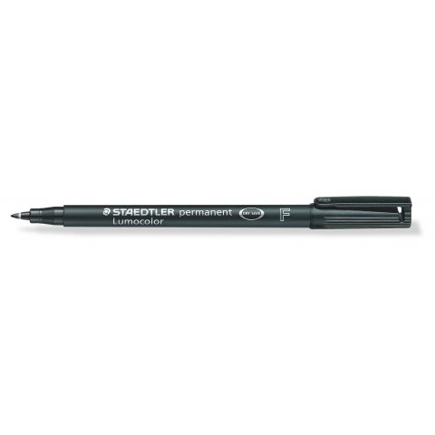 Staedtler Lumocolor permanent Pen, F (fine), black (lightfast)