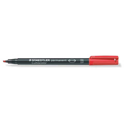 Staedtler Lumocolor permanent Stift, B (breit), rot
