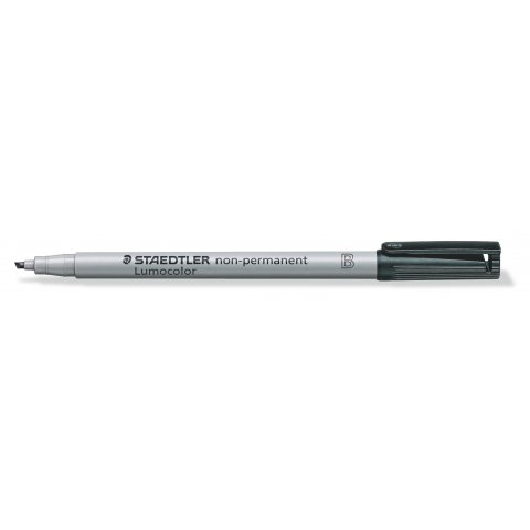 Staedtler Lumocolor non-permanent Stift, B (breit), schwarz