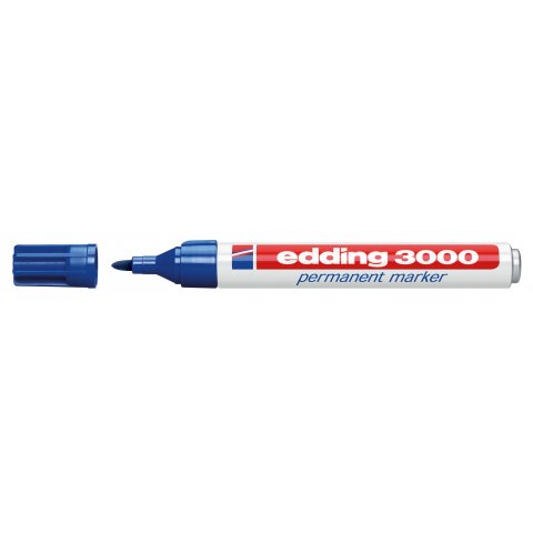 Edding 3000 pen, round tip 1.5-3 mm, blue