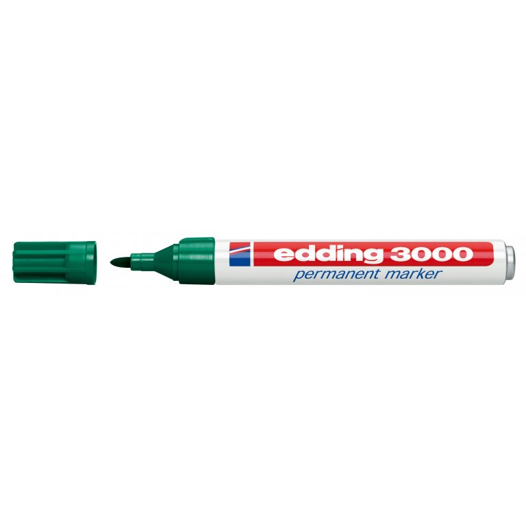 Stift Edding 3000 grün Rundspitze1.5-3mm wasserfest Permanentmarker n, sFr.  3,20