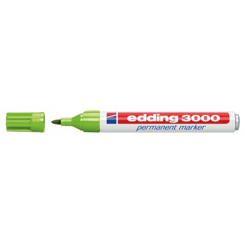 Edding 3000 pen, round tip 1.5-3 mm, light green