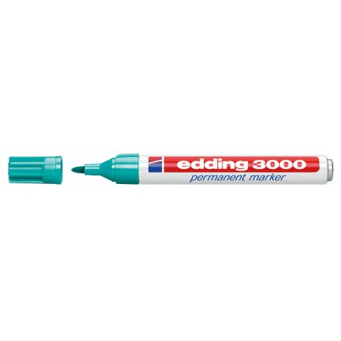 Edding 3000 pen, round tip 1.5-3 mm, turquoise