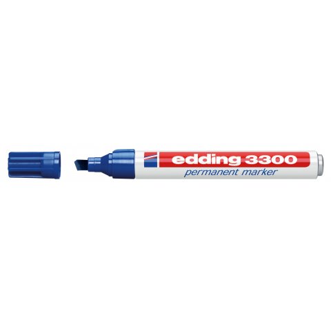 Edding 3300 pen, chisel tip 1-5 mm, blue