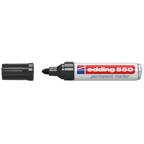 Edding 550 pen, round tip 3-4 mm, black