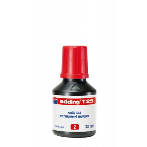 Edding T 25 refill ink 30 ml, red