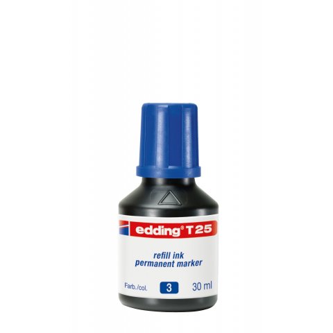 Edding T 25, tinta de recambio 30 ml, azul