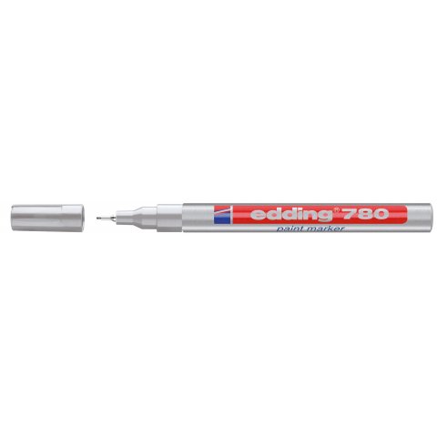 Edding 780 paint marker pen, round tip 0.8 mm, silver