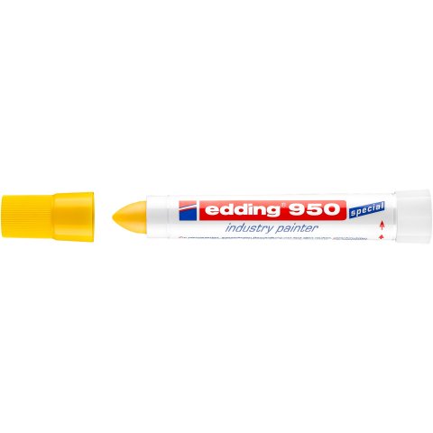 Edding 950 Pintor industrial Bolígrafo, con ampollas, amarillo