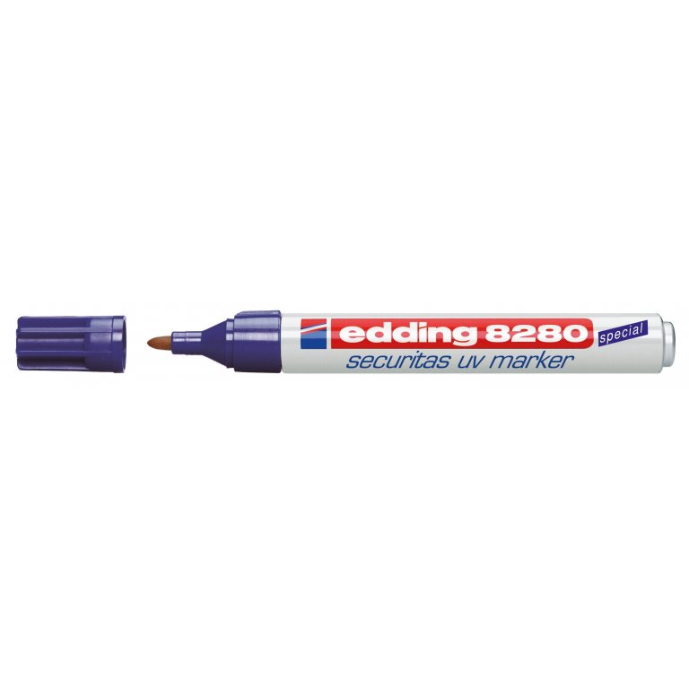 Marcador de seguridad ultravioleta Edding 8280