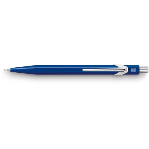 Caran d'Ache mechanical pencil, 844 0.7 mm, sapphire blue shaft