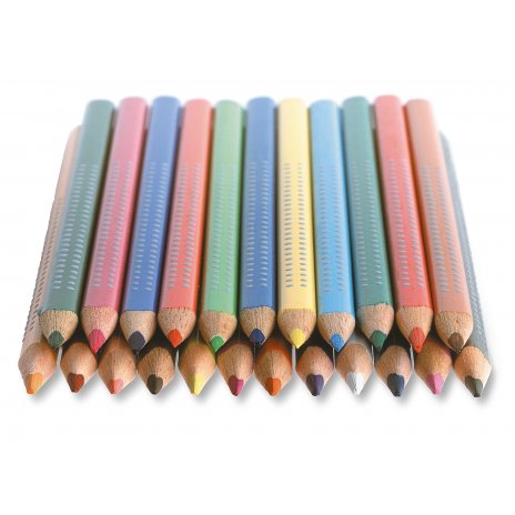 Faber-Castell Lápices ecológicos de colores Grip - 12 unidades