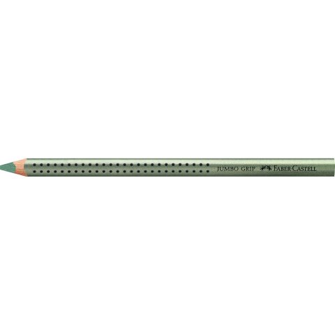 Faber-Castell Jumbo Grip colored pencil Pen, metallic green (85)