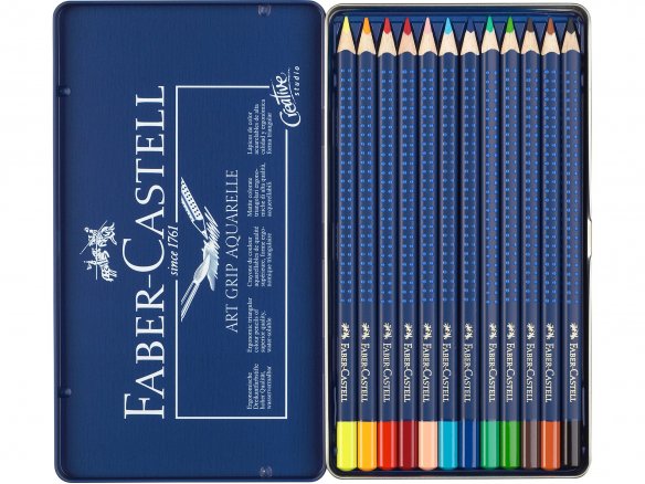 Lápiz acuarelable de color Faber-Castell Art Grip