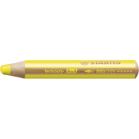 Stabilo woody 3 en 1 Bolígrafo, amarillo (205)