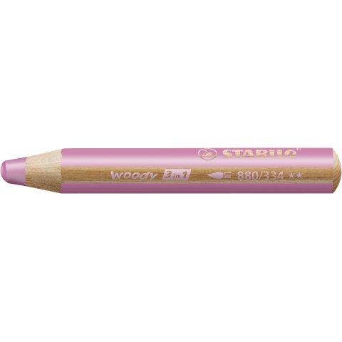 Stabilo woody 3 in 1 pen, pink (334)