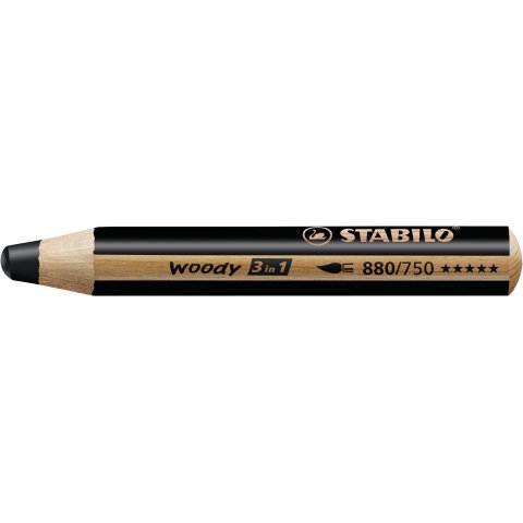 Stabilo woody 3 in 1 pen, black (750)