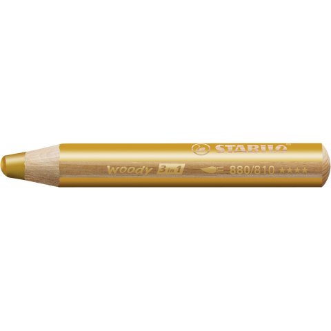 Stabilo woody 3 in 1 pen, gold (810)